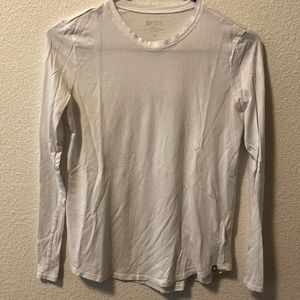 Figs-under scrub long sleeve shirt- white size XS